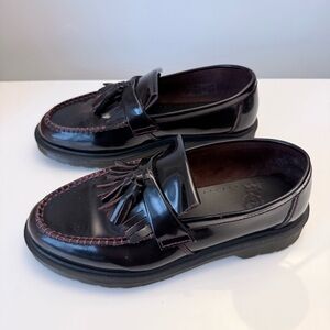 Dr. Martens Burgundy Tassel Loafers